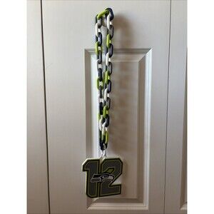 Seattle Seahawks NFL 12th Man Touchdown Fan Chain 3D Necklace